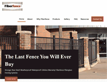 Tablet Screenshot of fiberfence.com